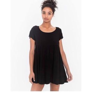American Apparel Black Babydoll Dress